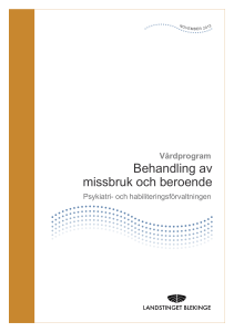 Behandling av missbruk och beroende