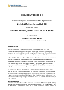 PRESSMEDDELANDE 2009-10-05 Nobelpriset i
