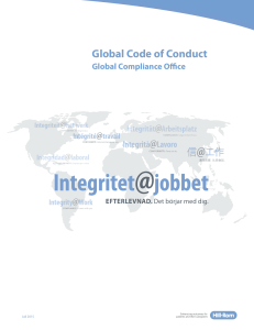 Global Code of Conduct - Hill-Rom