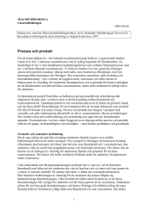 Process och produkt