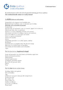 Kostinformation inför koloskopiundersökning