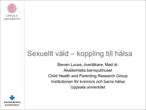 Sexuellt våld – koppling till hälsa