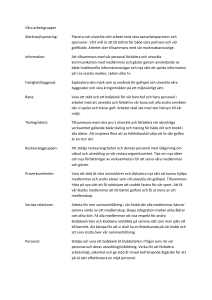 Planera och utveckla vårt arbete med våra samarbetspartners och
