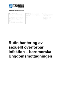rutin sexuellt överförbar infektion barnmorska