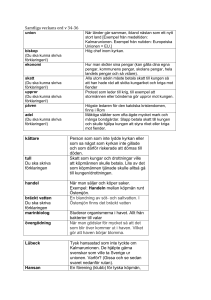 Samtliga veckans ord v 34-36