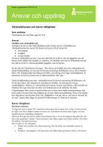 Ansvar och uppdrag - Vårdsamverkan Skaraborg