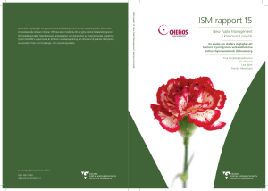 ISM-rapport 15 - Institutionen för sociologi och arbetsvetenskap