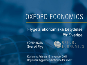 Flygindustri - Regionala flygplatsers betydelse för tillväxt