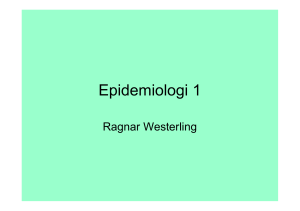 Epidemiologins mål och mått