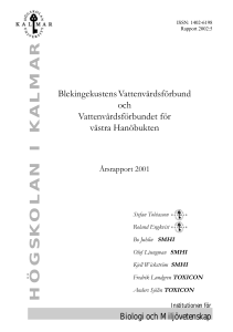 Översikt västra Hanöbukten 2001