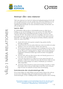 våld i nära relationer