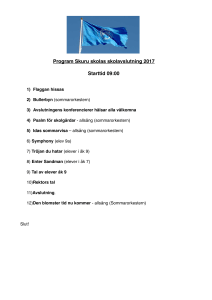 Program Skuru skola skolavslutning