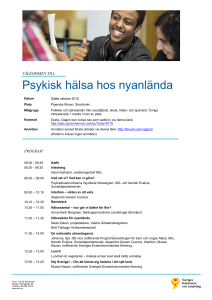 Psykisk hälsa hos nyanlända