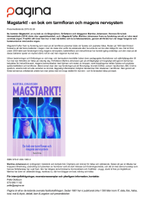 Magstarkt! - en bok om tarmfloran och magens nervsystem
