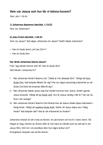 Vem är Jesus? - karlskoga.pingst.se