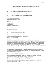 produktresumé veterinärmedicinska läkemedel