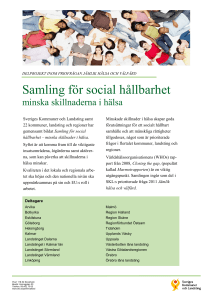 Samling för social hållbarhet