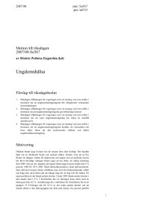 Motivering - Riksdagens öppna data