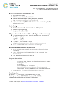 PROSTATACANCER Primärvårdsversion av standardiserat