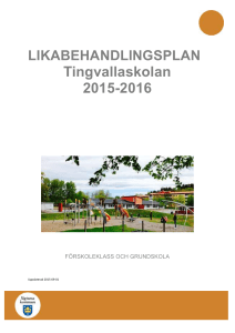 Likabehandlingsplan