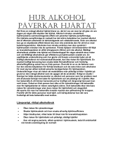 Hur alkohol påverkar hjärtat