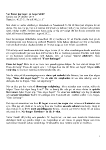 Var finner jag hopp i en desperat tid? Kimito den 29 oktober 2010 Text