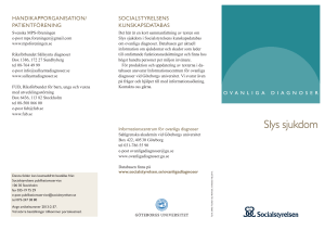 Slys sjukdom - Socialstyrelsen