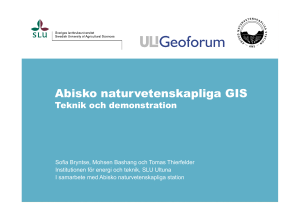 Abisko naturvetenskapliga GIS