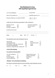 Bortfallsbeskrivning Grundintervju