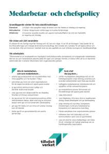 Medarbetar- och chefspolicy