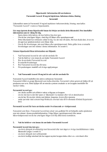 Bipacksedel: Information till användaren Furosemid Accord 10 mg