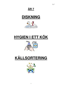 DISKNING HYGIEN I ETT KÖK KÄLLSORTERING
