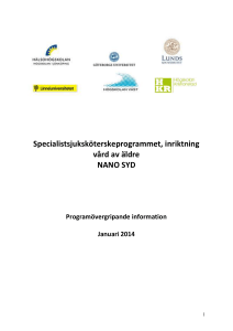 Programövergripande information 131120 - GUL