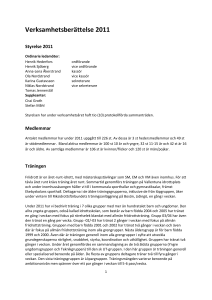 Verksamhetsberättelse 2011