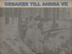 orsaker till andra vk