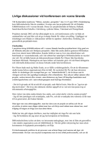 Livliga diskussioner vid konferensen om vuxna lärande