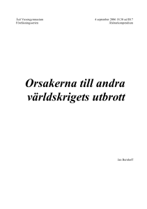 Orsakerna till andra världskrigets utbrott