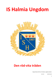 IS Halmia Ungdom Den röd-vita tråden