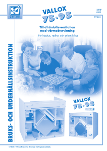 bruks- och underhållsinstruktion