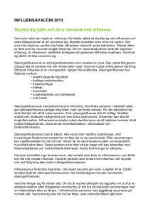 INFLUENSAVACCIN 2013
