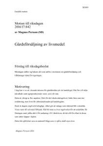 Gårdsförsäljning av livsmedel