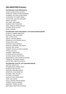 HELSINGFORS Enheten