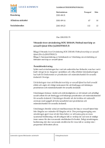 Yttrande över utvärdering SOU 2010:49, Förbud mot köp av sexuell