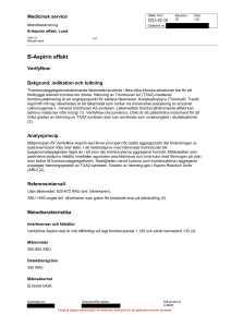 B-Aspirin effekt