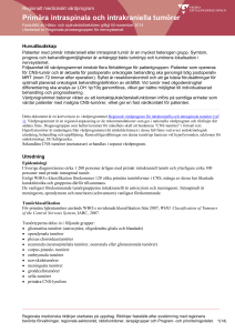 Primära intraspinala och intrakraniella tumörer - Alfresco