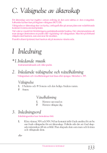 C. Välsignelse av äktenskap I Inledning