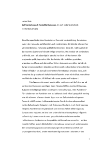 1 Lucian Boia Det frankofona och frankofila Rumänien. En kort