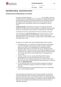 Opioidbehandling - patientinformation