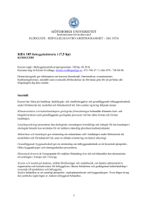 KBA103 Medeltidens bebyggelsehistoria (7,5 hp) - GUL