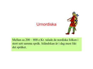 Språkhistoria - Svenska3KlaraSodra